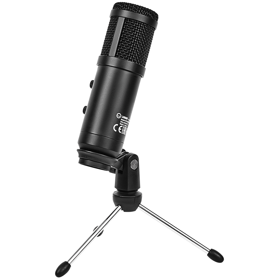LORGAR Soner 313, Gaming Microphones, Black, USB condenser microphone with Volume Knob & Echo Kob, including 1x Microphone, 1 x 2.5M USB Cable, 1 x Tripod Stand, 1 x User Manual, body size: Φ47.4*158. - slika 5