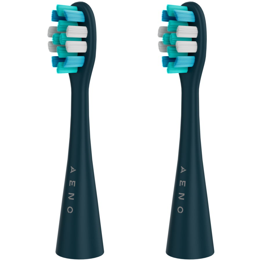 Wireless Tooth Brush, Navy Blue, 3 Brush Heads, 1400mAh, Function: Soft, Clean, Massage, White, Sweep - slika 7