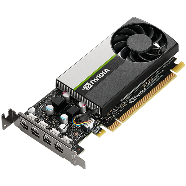 PNY NVIDIA T1000 4GB LowProfile OEM Version, PCI-Express 3.0 x16, LP, 4 GB GDDR6 128-bit, 4x Mini DP 1.4, 1x LP bracket