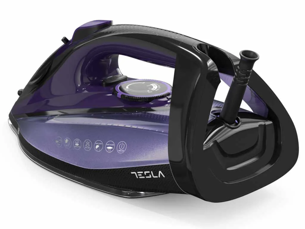 TESLA Pelga 2600W IR500BP / 0.32L / IRONS / Keramika / BLack - Purple - slika 3