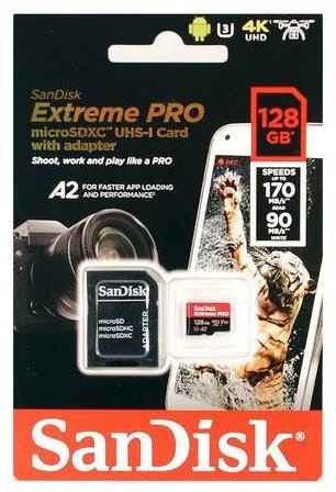 Memorijska kartica SanDisk Extreme Pro microSDXC, A1, V30, U3 128GB