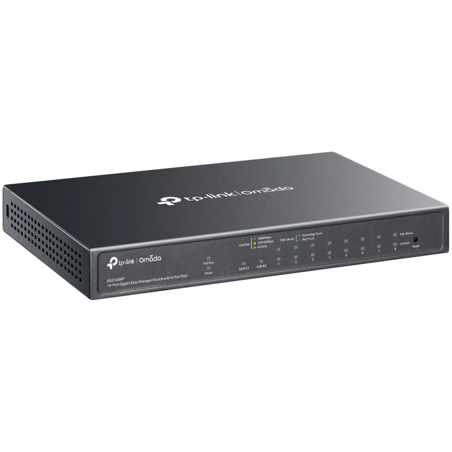 Switch TP-Link Omada 10-Port Gb Easy Managed 8-Port PoE+ ES210GMP - slika 8
