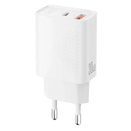 XO Charger L163 USB-A 18W + USB-C 30W Fast Charger 18W - slika 2