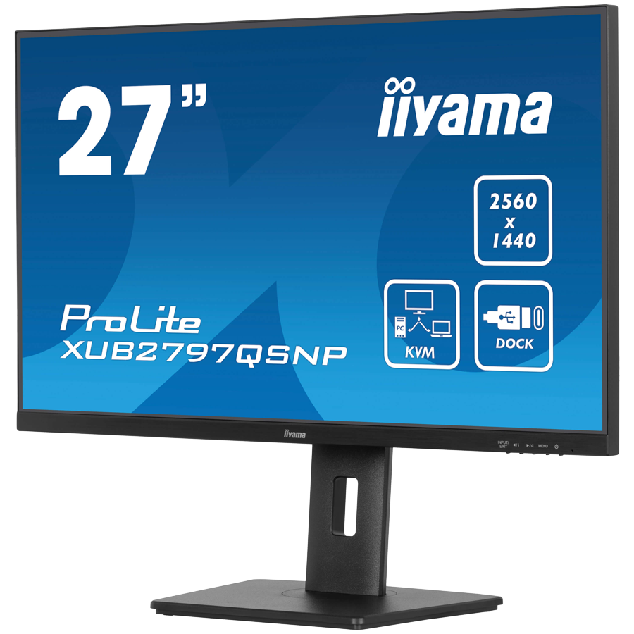 IIYAMA Prolite XUB2797QSNP-B1 Business Monitor - 68.5 cm (27''), WQHD (2560x1440), IPS LED, 100Hz, 300 cd/m², matte / black - slika 3