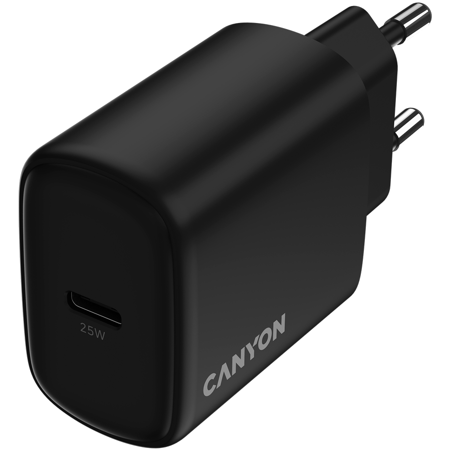 CANYON charger OnCharge 250 25W 1xPD EU Black - slika 4