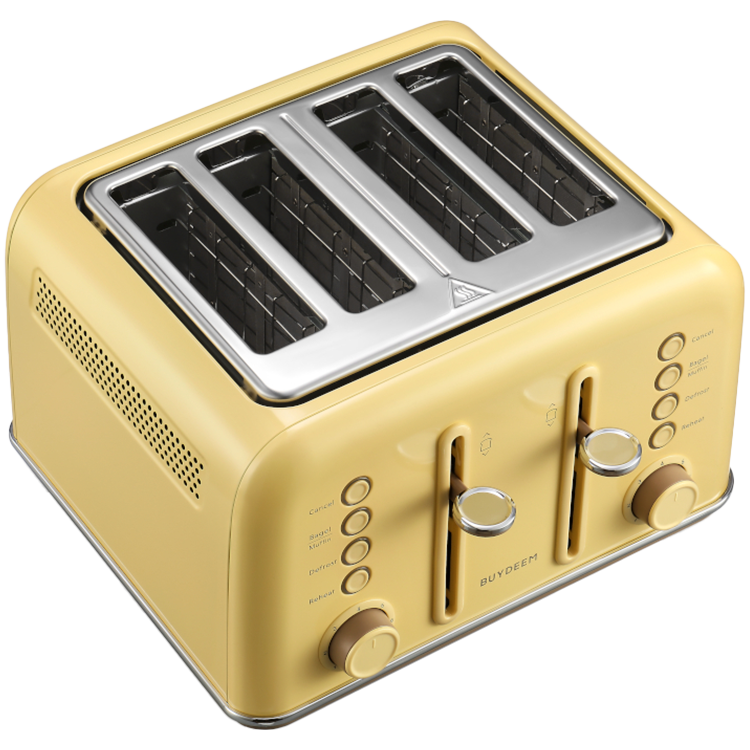 BUYDEEM 4 Slice Toaster, model DT640E, color Mellow Yellow, EU - slika 2