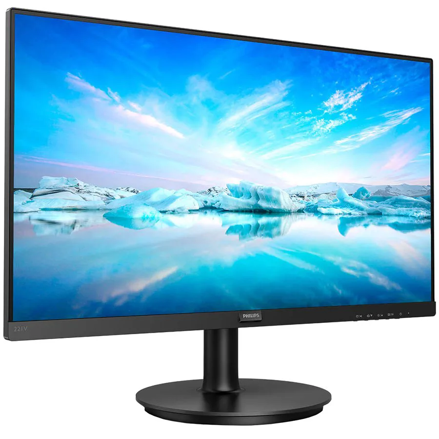 Monitor LED Philips 221V8/00 , V-line, 21.5" 1920x1080 at 75Hz, 16:9, VA, 4000:1, 4ms, 200nits, 178/178, Anti-glare, 3H, Black, Tilt, Bezel Less VESA, VGA, HDMI, 3 Years - slika 2