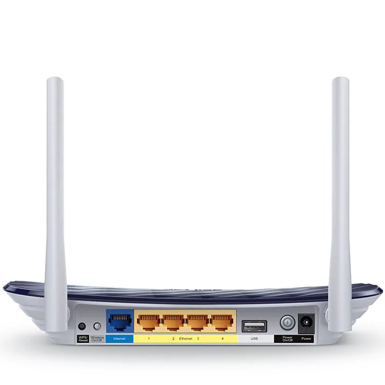 Router TP-Link Archer C20 AC750 Dual Band Wireless Router, Mediatek, 433Mbps at 5GHz + 300Mbps at 2.4GHz, 802.11ac/a/b/g/n,1 x 10/100M WAN + 4 x 10/100M LAN, Wireless On/Off, 1 USB 2.0 port, 2 fixed a - slika 3