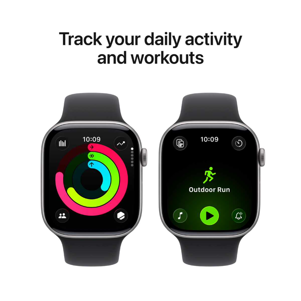 Apple Watch Series 11 GPS 46mm Space Grey Aluminium Case with Black Sport Band - M/L,Model A3333 - slika 8