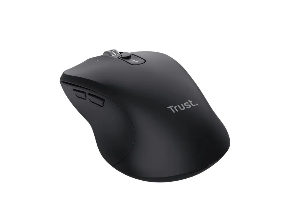 Trust Hyperwheel bežični miš, crna boja, USB-A,, 1000-3200 DPI - slika 2