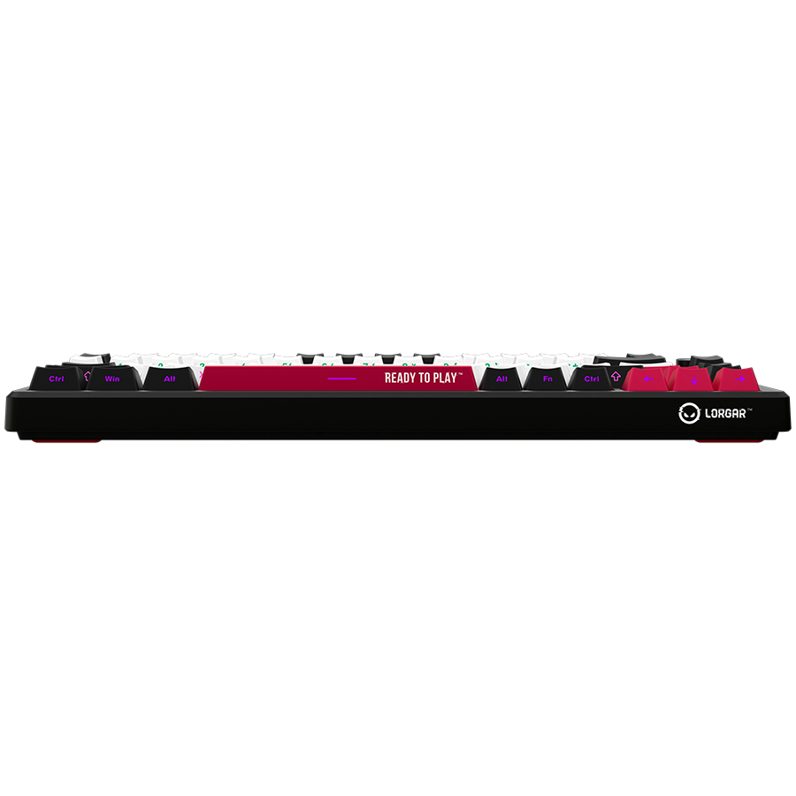 LORGAR KBP7075W, Wireless 75% Mechanical Gaming Keyboard Pro, Black/red, EN layout - slika 5