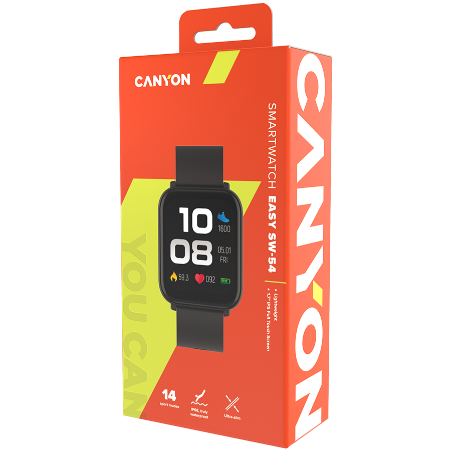 CANYON smart watch Easy SW-54 Black - slika 4
