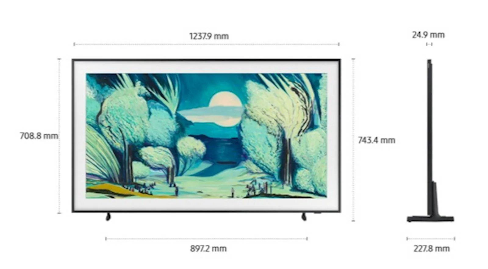 TV SAMSUNG The Frame 4K Vision AI 55" LS03F - slika 2