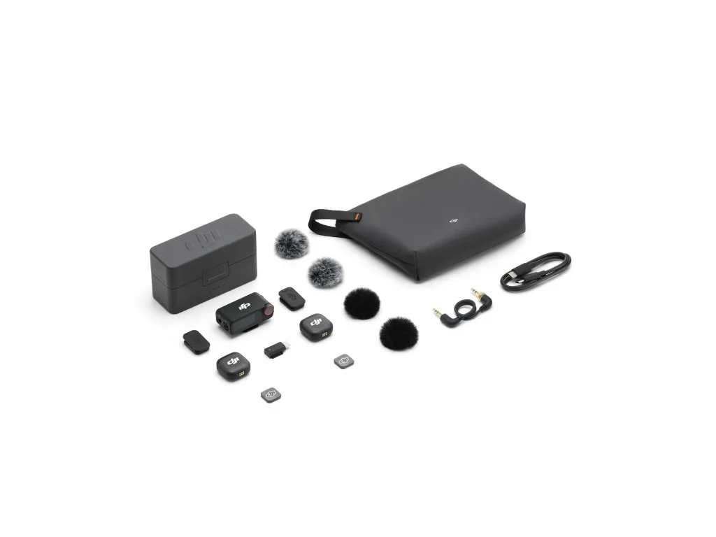 DJI Mic 3 (2TX+1RX+CC)mikrofon, prenos zvuka do 250m5.5h snimanja,48kHz 24 zvuk,OLED zaslon - slika 8