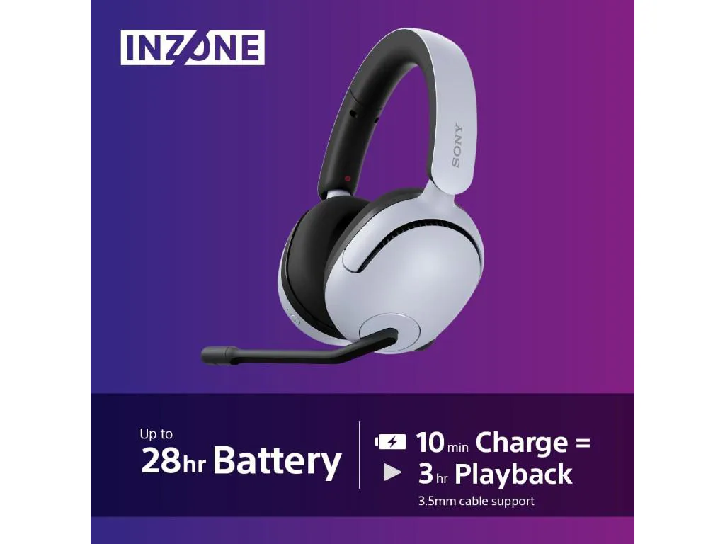 Sony gaming slušalic INZONE H5bežične slušalice BT; mikrofon360 Spatial Sound za Gaming 28h baterija - slika 5