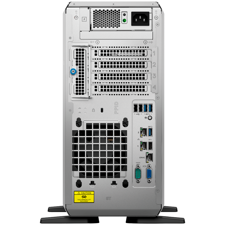 DELL EMC PowerEdge T360, 8x3.5", Intel Xeon 6315P (2.8G, 4C/4T, 12MB, Turbo, 55W), 16GB UDIMM 5600MT/s, 2TB 7.2K SATA 6Gbps, PERC H355, iDRAC9 Enterprise, Single Hot-Plug PSU 700W, BCM 5720 DP, Bezel, - slika 4