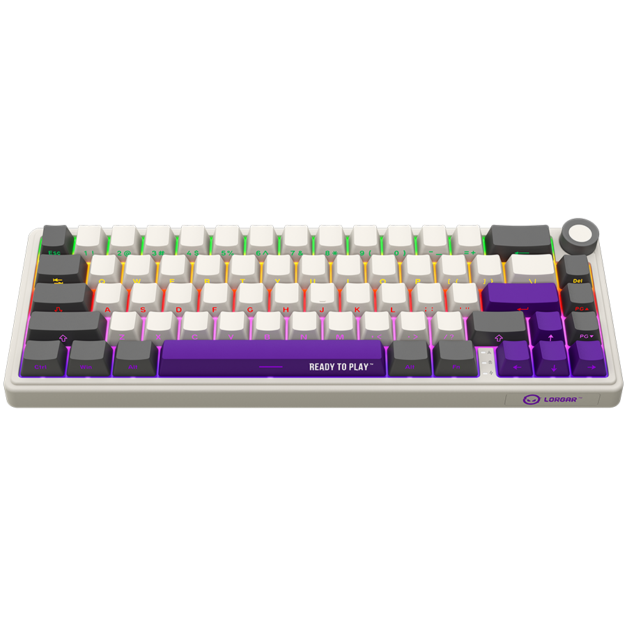 LORGAR KBP70MW, Wireless 65% Mechanical Gaming Keyboard Pro, Beige, CZ/SK layout - slika 3