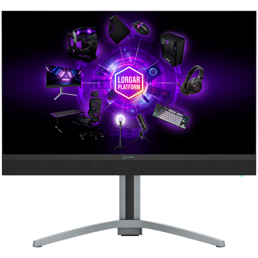 LORGAR 27MP1, UHD MiniLED Gaming Monitor Pro, 27'' (3840*2160) fast IPS flat monitor, black/milky grey - slika 2