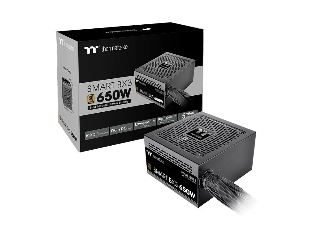 Thermaltake PSU Smart BX3 650wBronze, non modular PSU, 80+,ATX 3.1 - slika 2