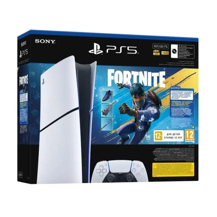 Playstation 5 Slim Digital Edition chassis Sony + Fortnite Flowering Chaos VCH - konzola