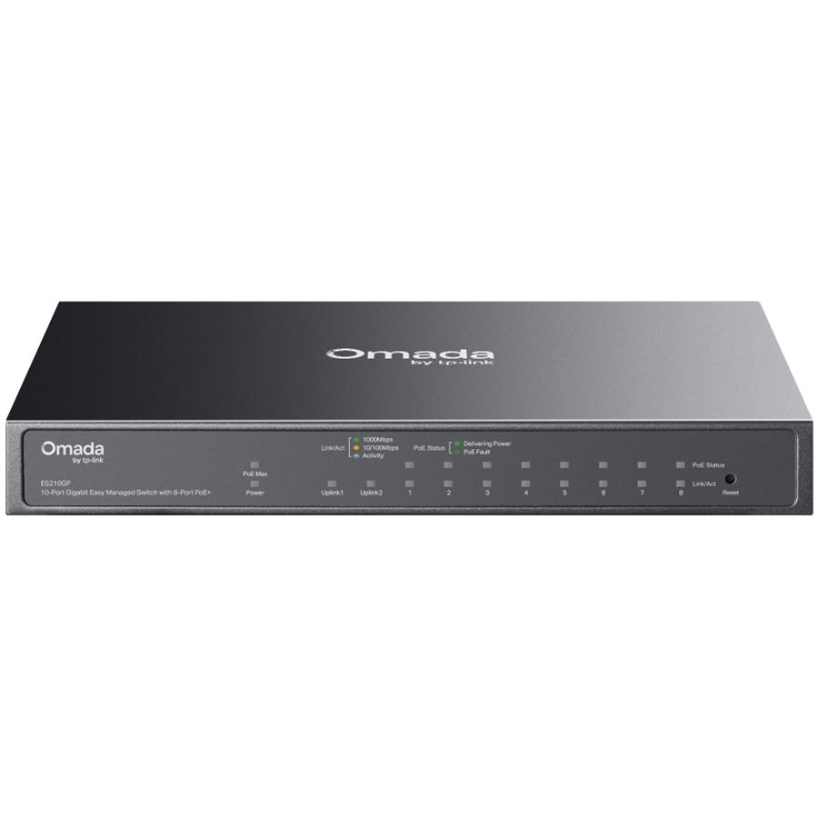 Switch TP-Link Omada 10-Port Gb Easy Managed 8-Port PoE+ ES210GP - slika 6