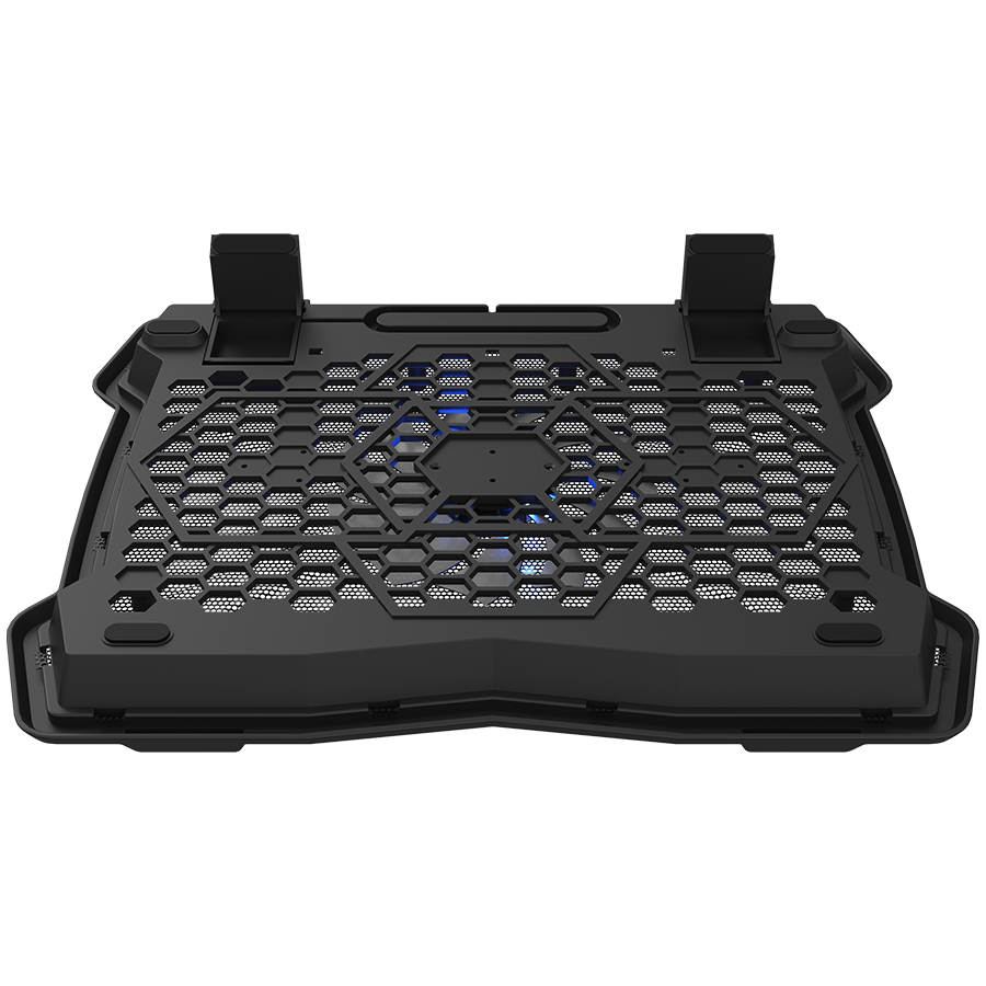 CANYON NS02, Cooling stand single fan with 2x2.0 USB hub, support up to 10”-15.6” laptop, ABS plastic and iron, Fans dimension:125*125*15mm(1pc), DC 5V, fan speed: 800-1000RPM, size:340*265*30mm, 406g - slika 2