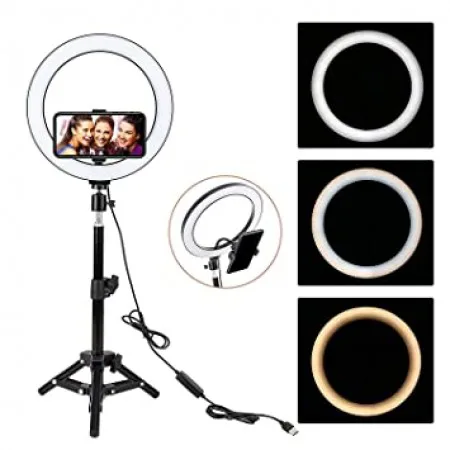 LED Ring Lamp 18" with stand - slika 3