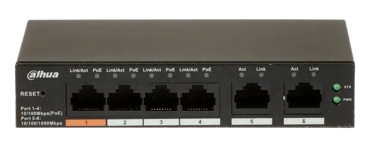 Dahua switch 6-port cloud PoE 4-port CS4006-4ET2GT-60