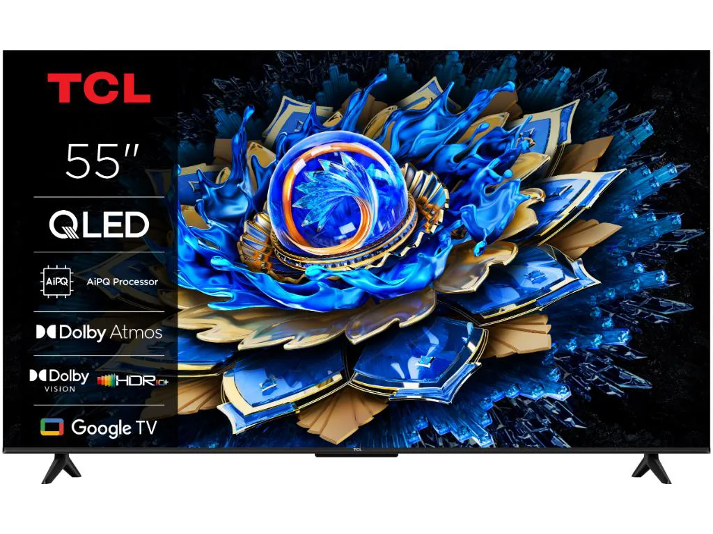 TCL 55"T69C 4K QLED Google TV60Hz (120Hz FHD), Dolby Atmos;Dolby Vision, Onkyo 2.0, 350 nits - slika 2