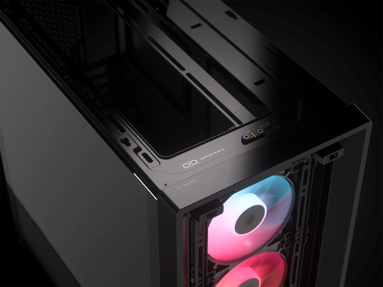CORSAIR FRAME 4000D RS ARGB3xRS120 ARGB fans, 360mm rad170mm cooler, 430mm GPU, ATX, Black - slika 6