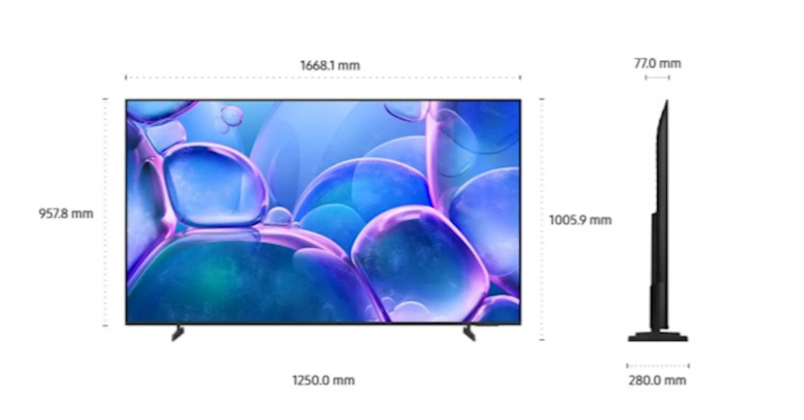 TV SAMSUNG Crystal UHD 4K  75" U7022F - slika 3