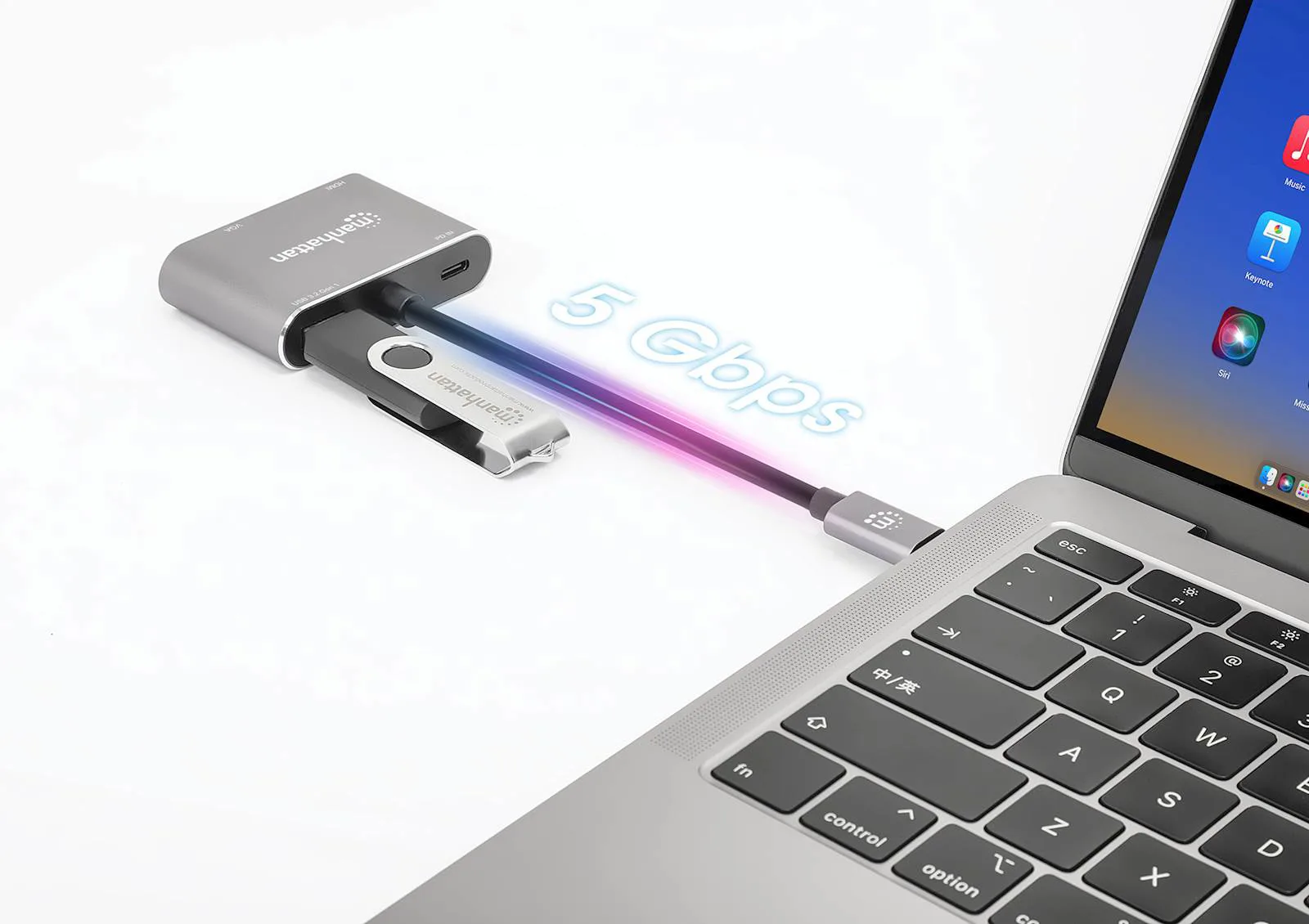 Adapter MANHATTANUSB-C to HDMI & VGA 4-in-1 - slika 2