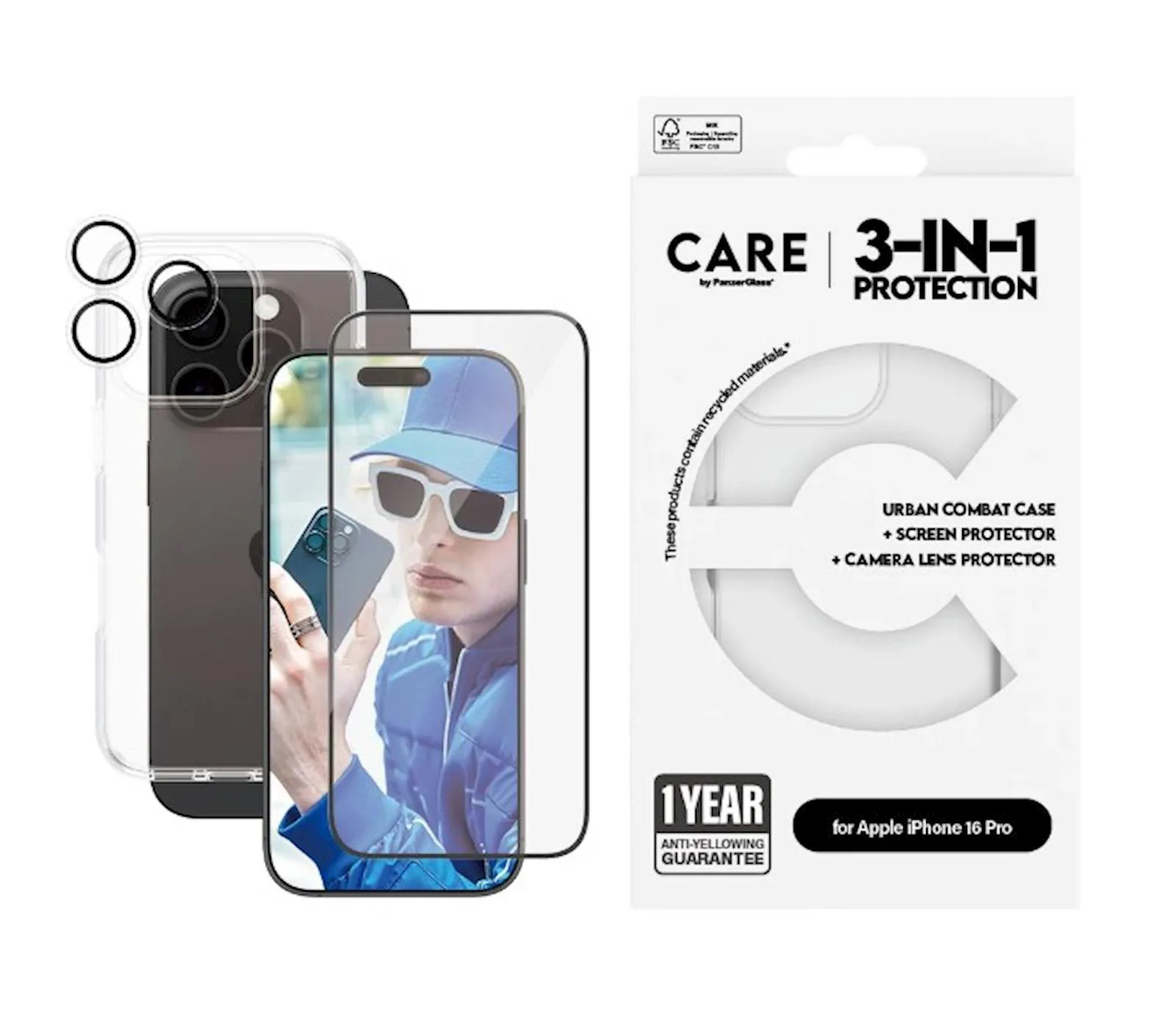 Bundle  Care by PanzerGlass iPhone 16 Pro - slika 2