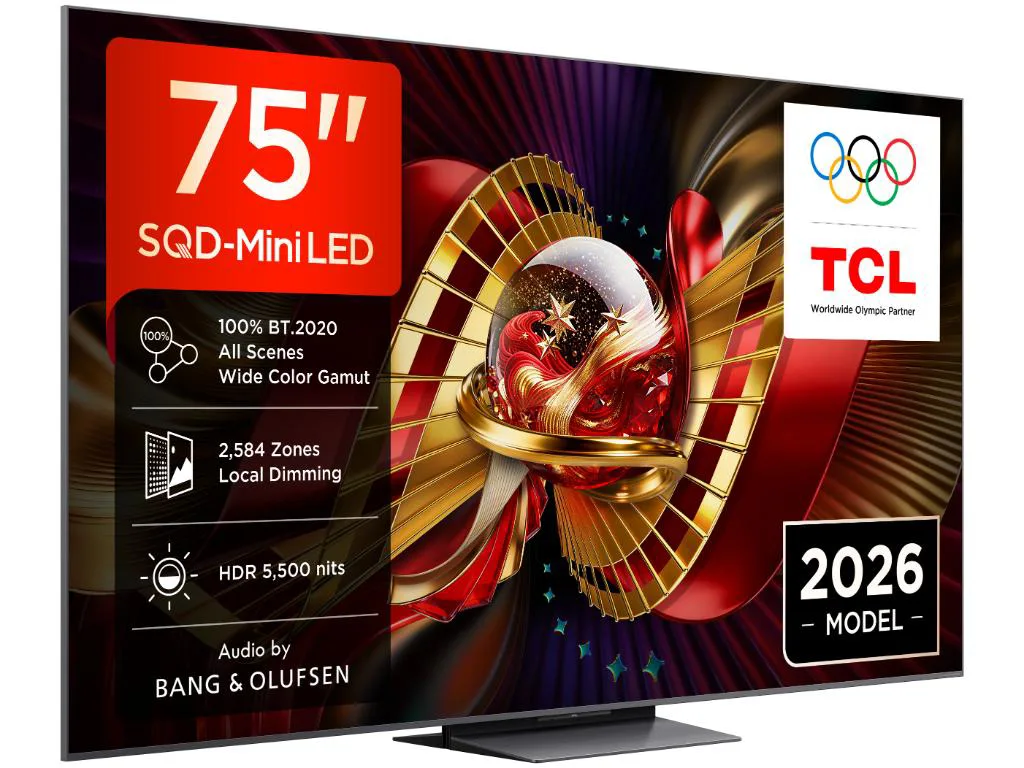 TCL 75"C8L 4K SQD-Mini LED;UHD 144Hz/288Hz FHD Google TV;B&O, 2584 zones, 5500 nits; Zeroborder - slika 4