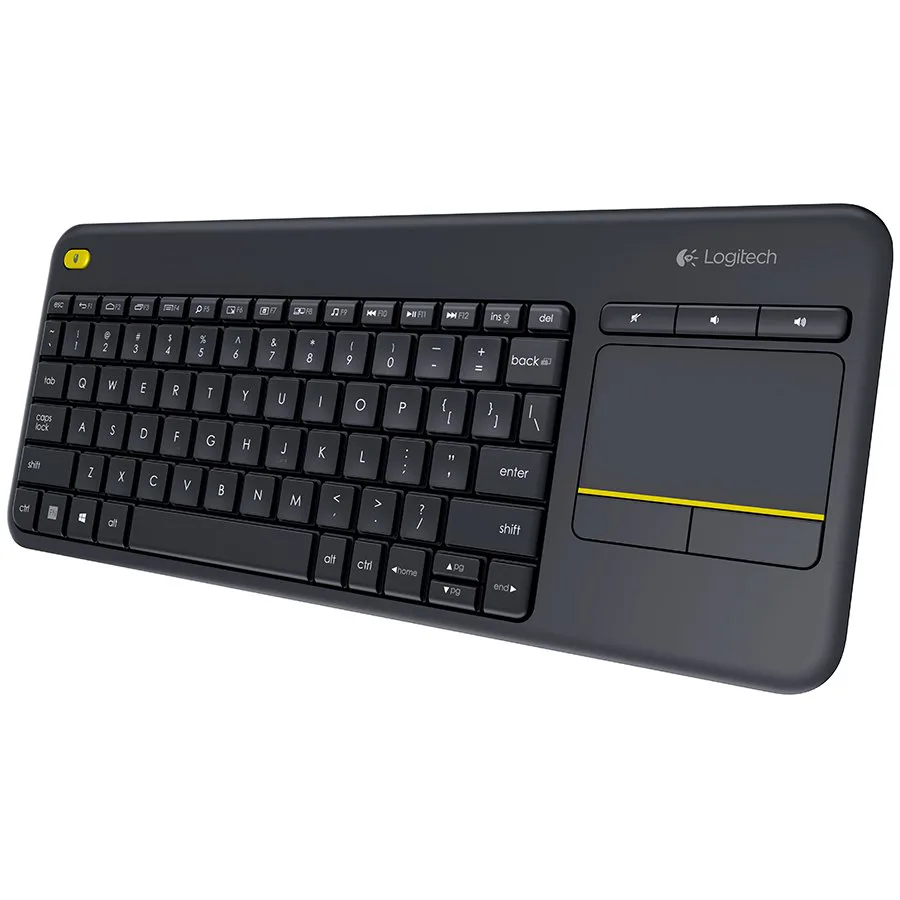 LOGITECH Wireless Touch Keyboard K400 Plus - Black - Croatian layout