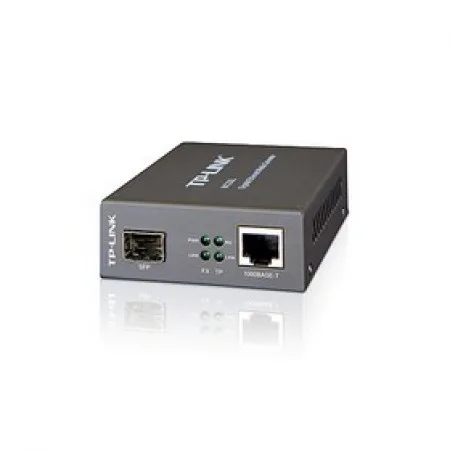Media Filter TP-Link MC220L, 1000Mbps RJ45 to 1000Mbps SFP slot supporting MiniGBIC modules,  switching power adapter, chassis mountable - slika 2