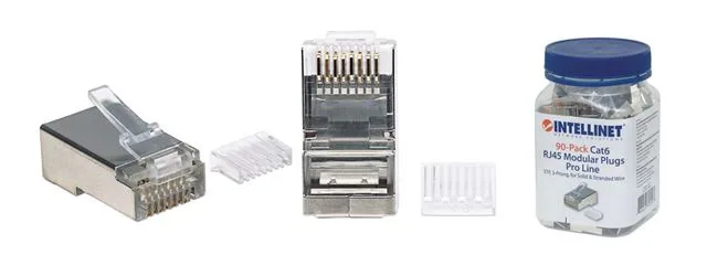Intellinet konektor RJ45 Cat6 STP, 3-prong, 90kom 790543