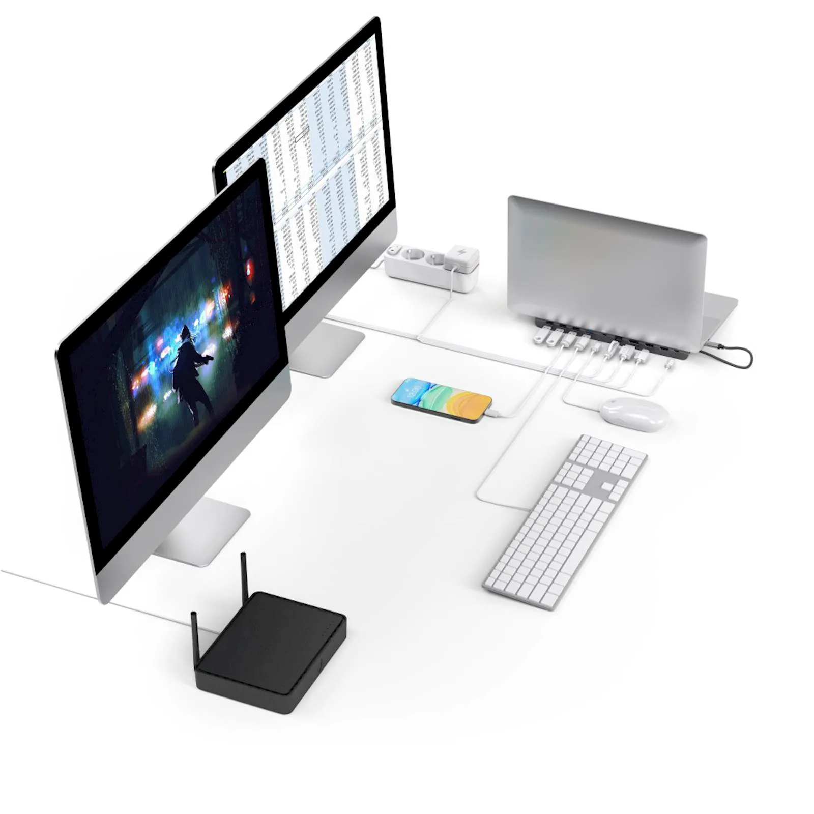Docking station, USB-C, 10 portova - slika 5