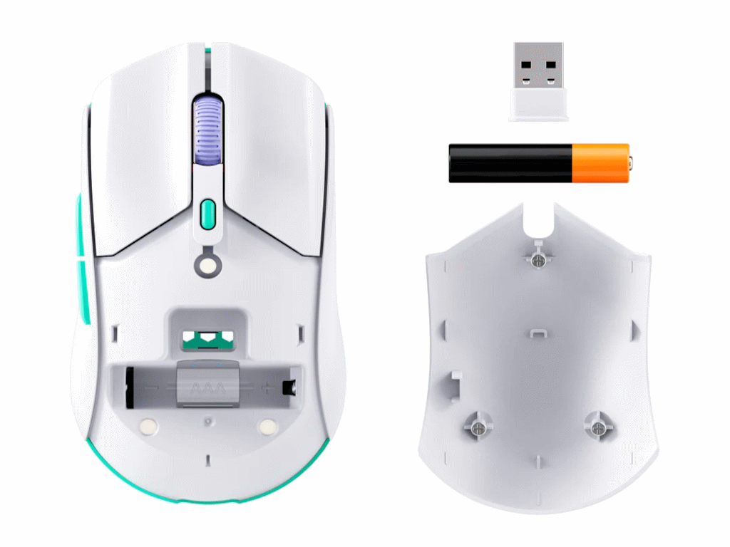 HyperX Pulsefire Haste 2 CoreWWireless Gaming Mouse White - slika 4