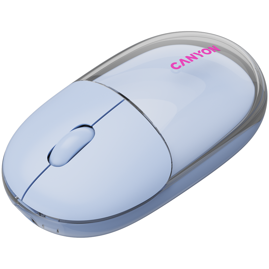 CANYON mouse OnClick 24 BT/ Wireless Transparent/Blue - slika 5