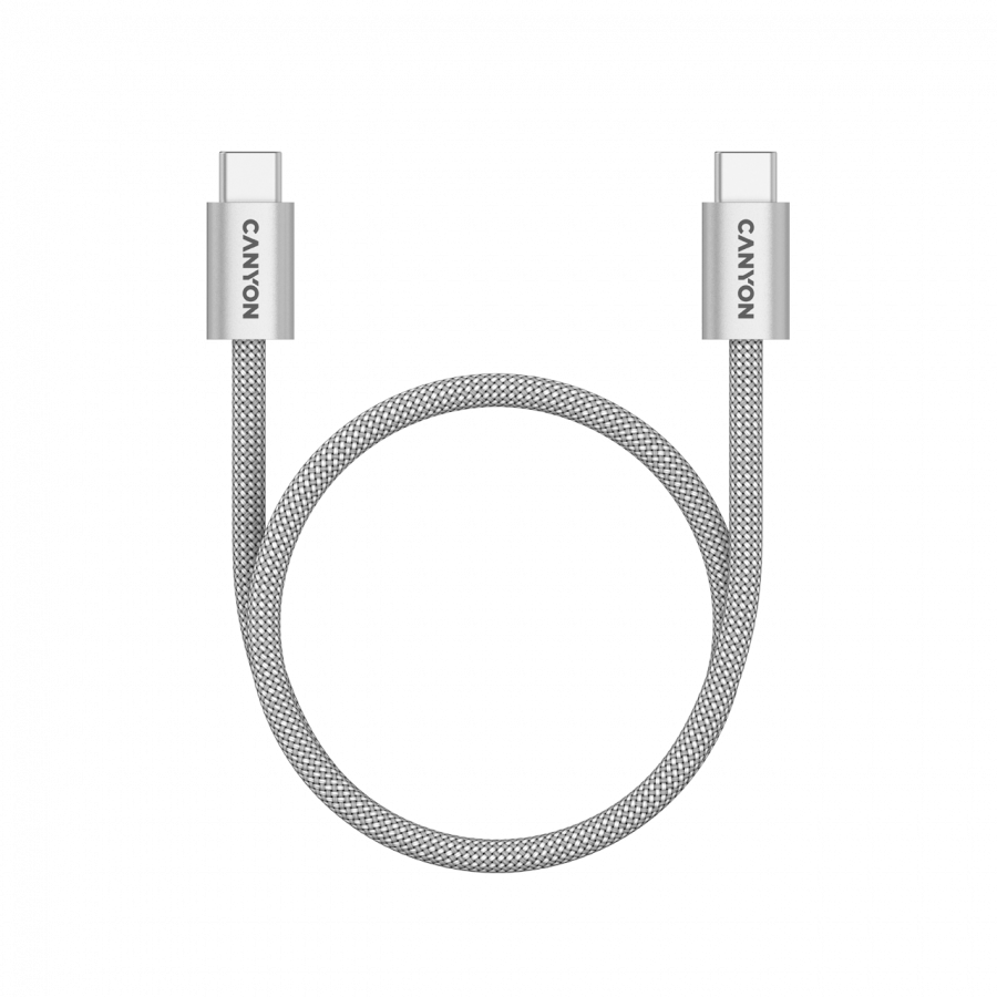 CANYON cable OnWire 60MG C-C 60W Magnet Braided 1m Light Grey - slika 4