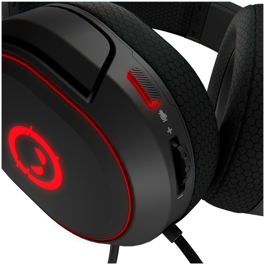 LORGAR Kaya 460, USB Gaming headset with microphone, CM108B, RGB backlight, Plug&Play, USB-A connection cable 2m, fabric ear pads, size: 192*184.7*88mm, 0.329kg, black - slika 5