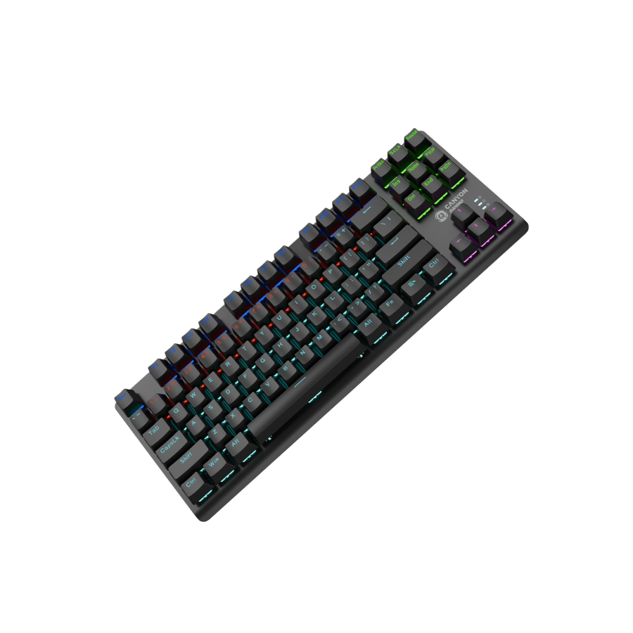 CANYON keyboard Striker SKB-2 TKL Rainbow US Wired Black - slika 4