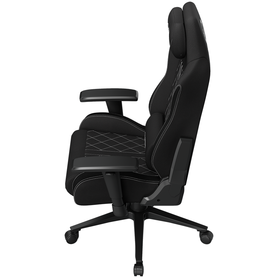 LORGAR CHA41, Ergonomic Gaming Chair Advanced, premium anti-stain fabric, Black/white - slika 5