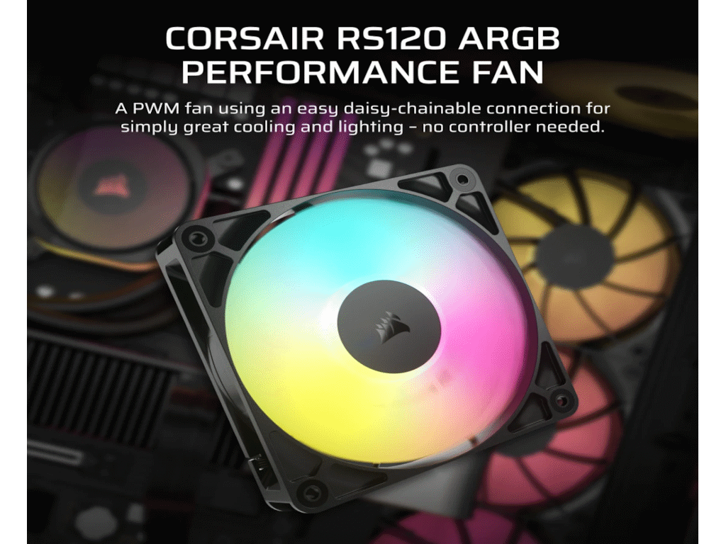 Corsair RS120 ARGB PWM FanBlack - slika 2