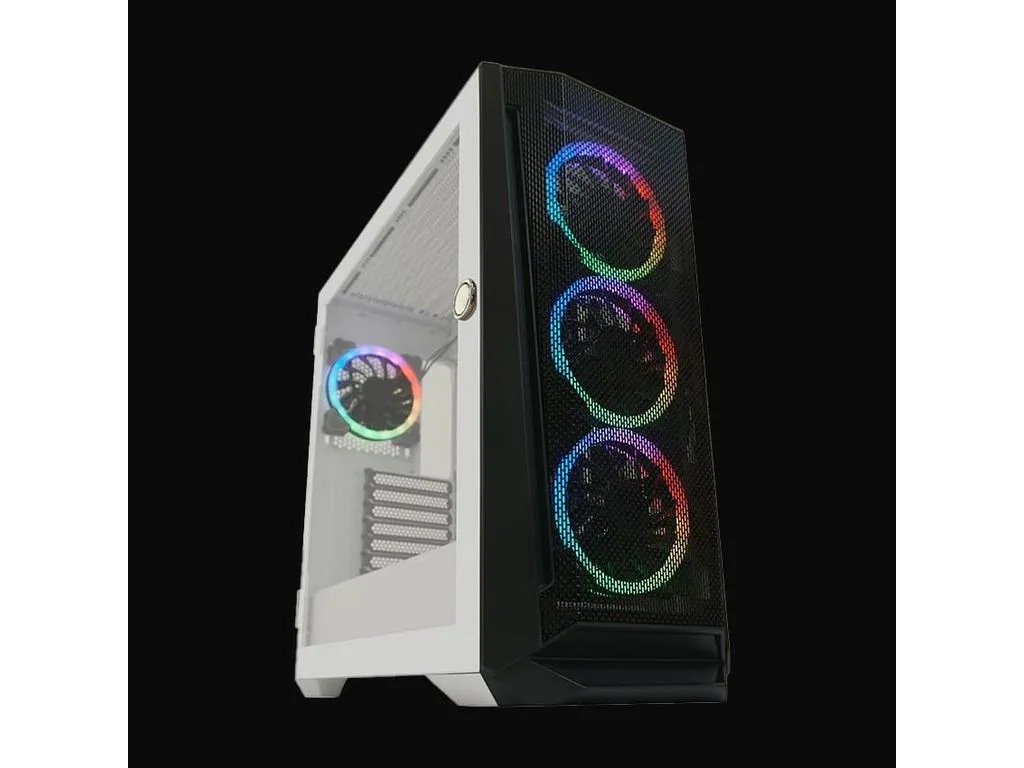 LC-Power Case Gaming 805BWHolo-1_X, Midi-Tower,4x120ARGBGPU: 390mm, CPU Cooler: 165mm - slika 2