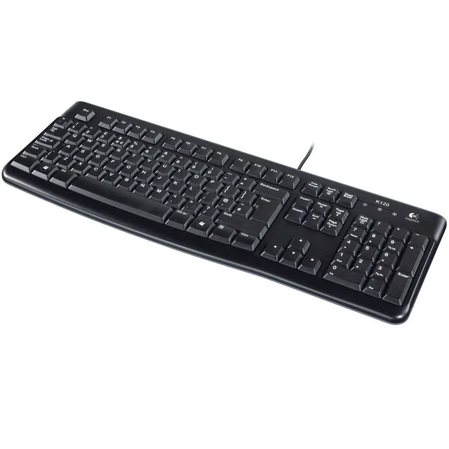 LOGITECH Corded Keyboard K120 - Business EMEA - Croatian layout - BLACK - slika 4
