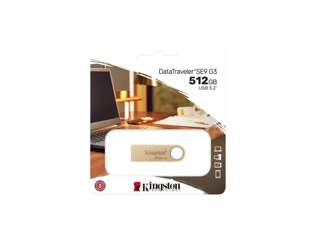 Kingston FD 512GB USB3.2 SE9 Premimum metal case,220MB/s read, 100 MB/s write, - slika 2