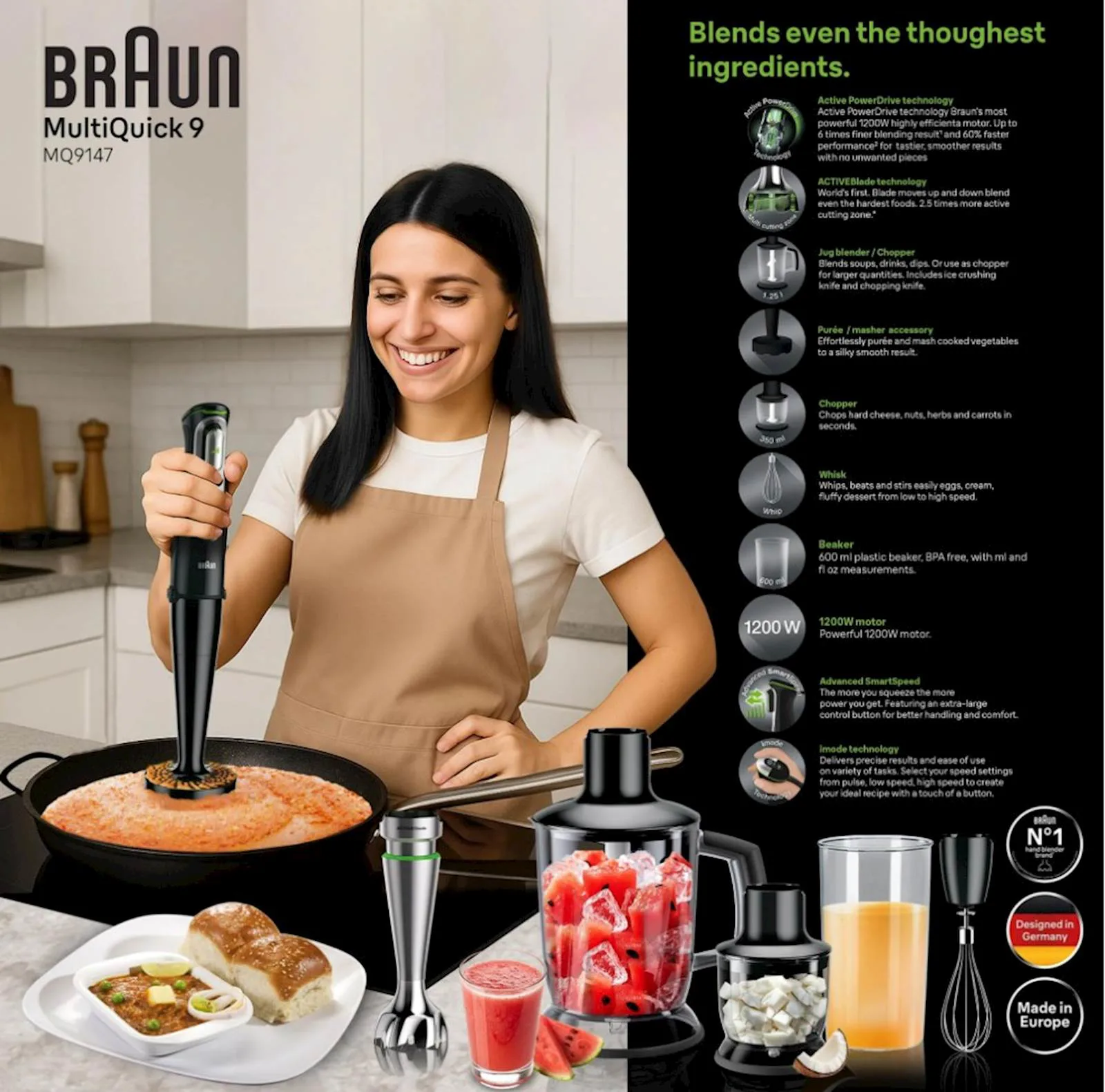 Štapni mikser BRAUN MQ9147X - slika 2