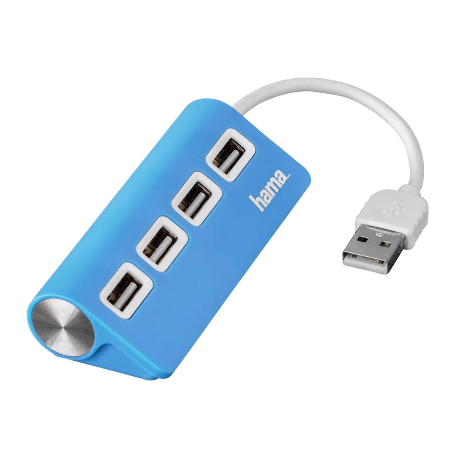 USB HUB HAMA 2.0, 1:4, BUSPOW, PLAVI - slika 2